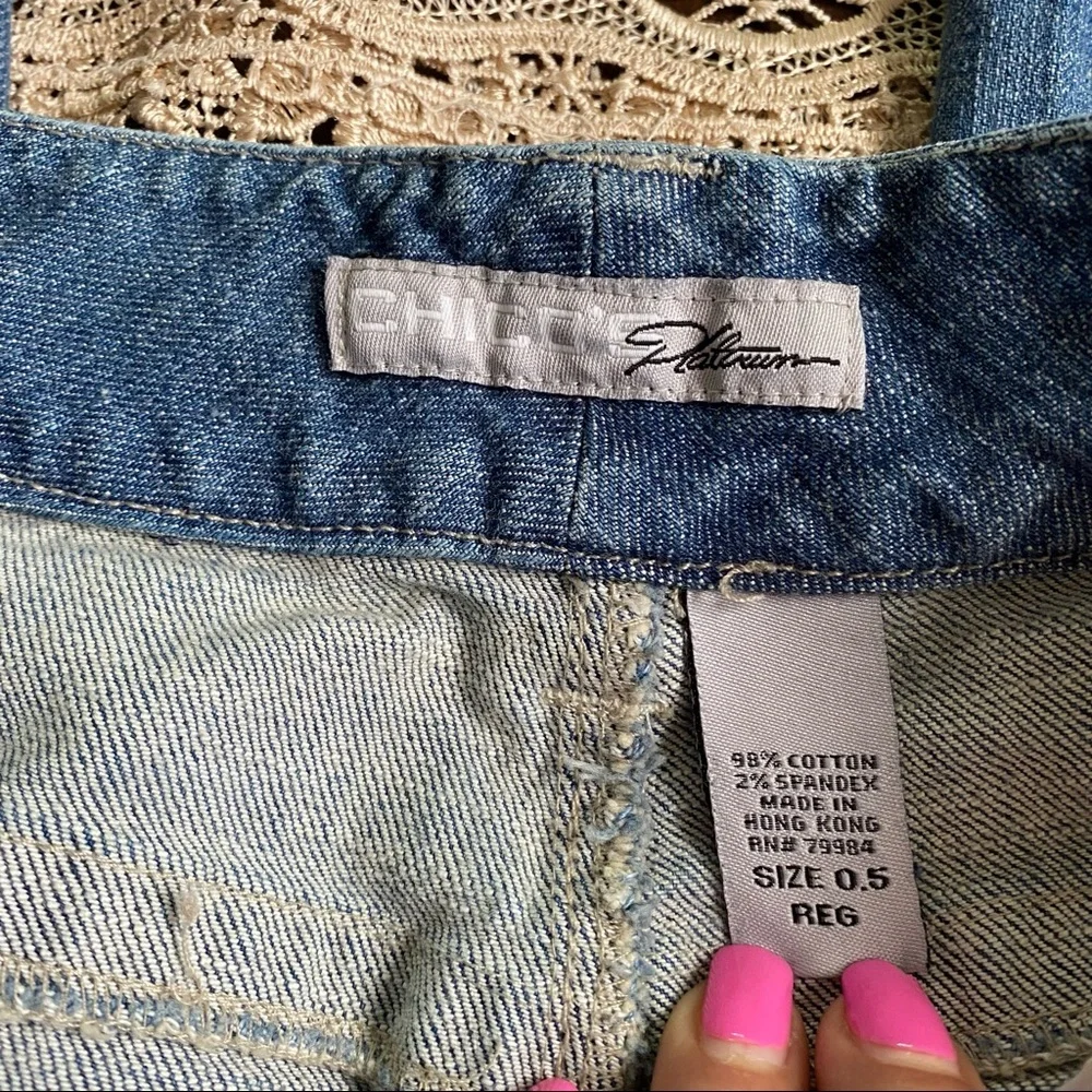 Chico’s platinum jeans EUC